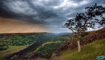 Beautiful storm rolling in on a day trip in Chico, CA